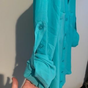 Express Tops - Blue Express Blouse Express Tops - Blue Express Blouse